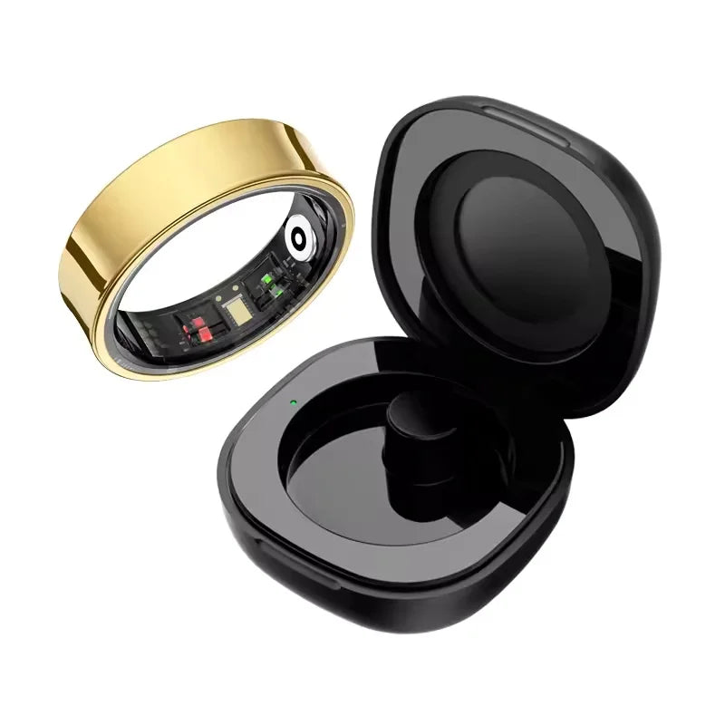 Smart Ring Heart Rate Sleep Tracker IP68 Waterproof Steel Band Smart Ring Tracker Richie's Gold Pro 13