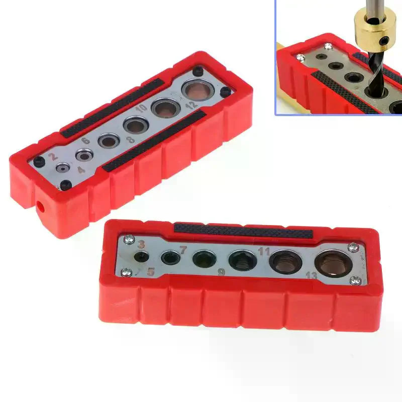 Woodworking Drill Guide Locator – HSS Hole Puncher Jig 2–12mm Woodworking Drill Guide Richie's