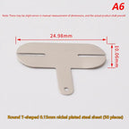 50Pcs T-Shape Nickel Tabs 18650 Battery Spot Welding 0.15mm Battery Welding Tabs Richie's Round T-shape 50pcs