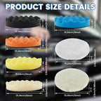 6-Inch Car Polishing Buffing Pad Kit – Sponge & Wool Pads Car Polishing Pad Kit Richie's