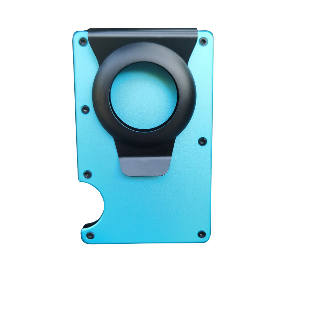 Zeeker Men's Metal Wallet | AirTag Bracket & RFID Blocking Metal Card Wallet Richie's fluorescence