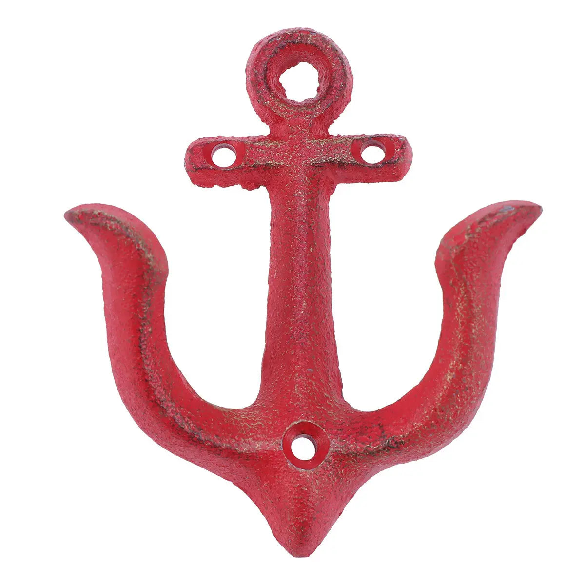 Vintage Red Iron Anchor Wall Pendant | Nautical Home Decor Wall Pendant Decor Richie's