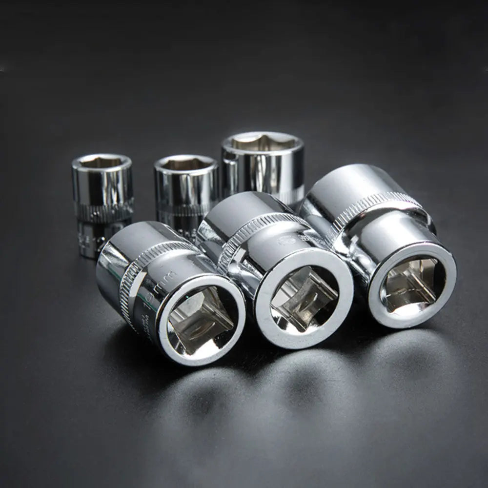 Hex Socket Wrench Set 1/4 3/8 1/2" Ratchet Deep Nut Driver Kit Socket Wrench Set Richie's
