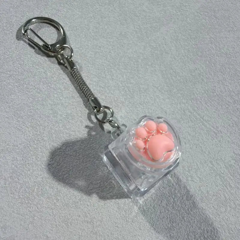 Kawaii Cat Claw Crystal Keycap Keyboard Fidget Toy Keychain Fidget Toy Keychain Richie's A1