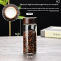 Airtight Glass Coffee Bean Storage Jar with Wood Lid Glass Storage Jar Richie's A2