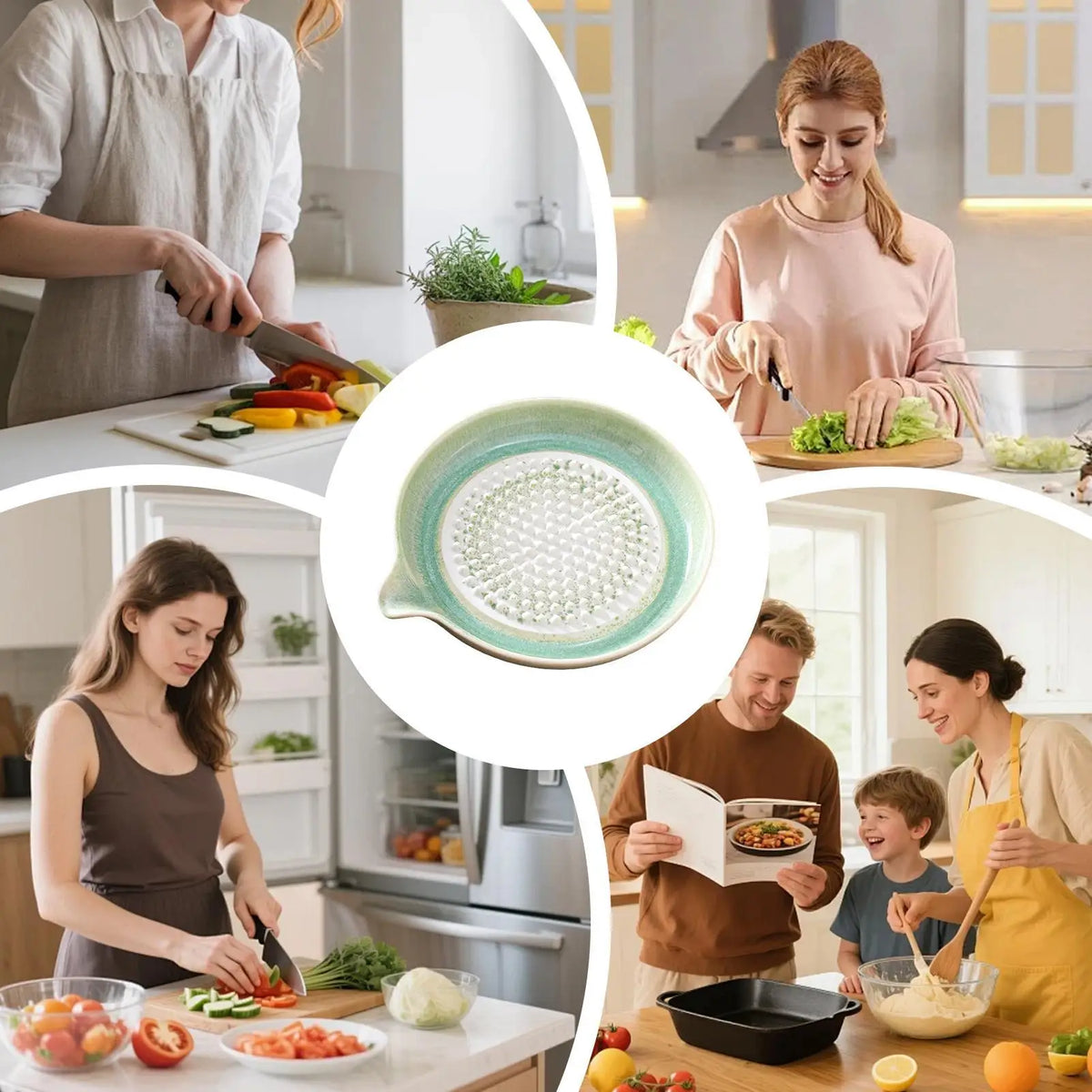 Handmade Ceramic Garlic Grater Plate – Gradient Glaze Kitchen Dish Ceramic Grater Plate Richie's