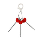 3-Piece Mini Crochet Hook Keychain Set | Heart Handle Crochet Hook Set Richie's Red