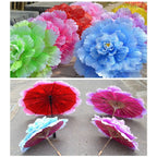 70cm Bamboo Peony Dance Umbrella – Handmade Stage Art Prop Dance Prop Umbrella Richie's