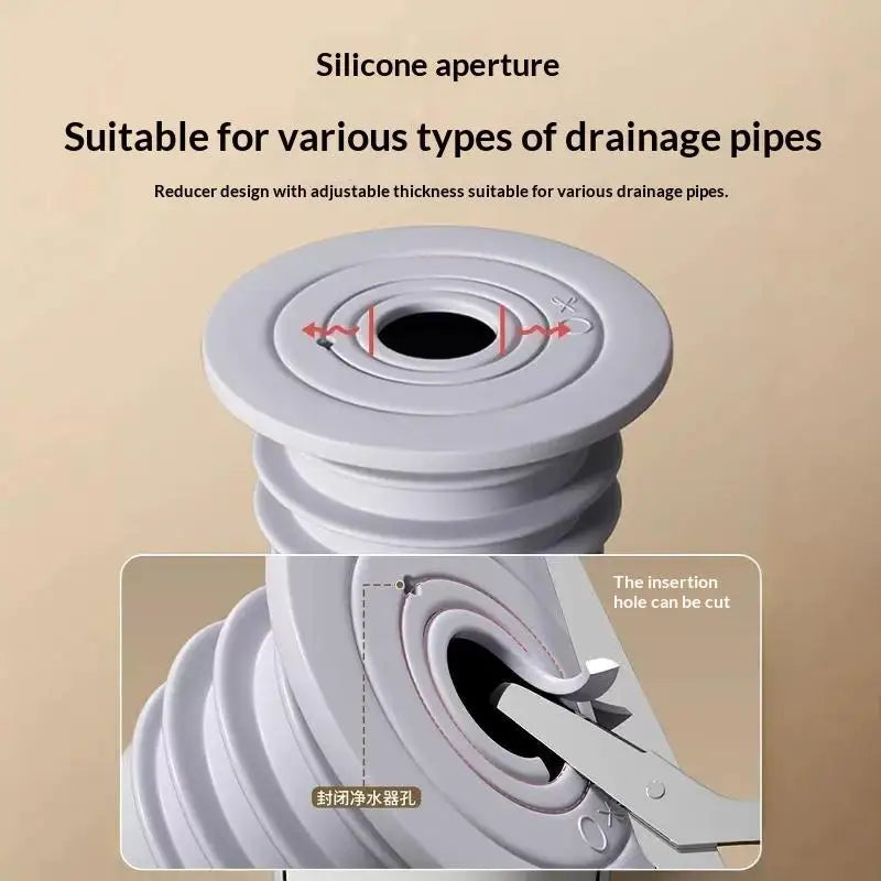 Silicone Floor Drain Seal Ring – Anti-Odor Sewer Pipe Plug Drain Seal Plug Richie's