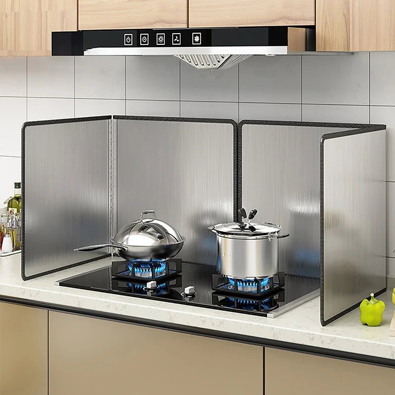 Foldable Stainless Steel Oil Splatter Guard for Stovetop Stovetop Splatter Guard Richie's