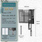 3-in-1 Wall-Mounted Waterfall Aquarium Filter – Silent Aquarium Filter Richie's XP-09