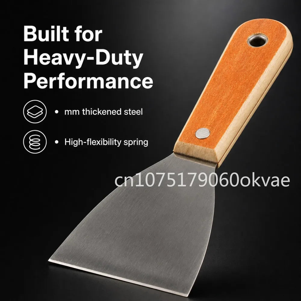 Carbon Steel Putty Knife Wood Handle 1–6 Inch | DIY Wall Tool Putty Knife Richie's