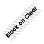 Brother P-Touch TZe Compatible Laminated Label Tape 6–24mm Label Maker Tape Richie's Black on Clear 24mm