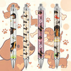 4-Pack Dachshund Ballpoint Pens – Cute Black Ink Novelty Pens Novelty Ballpoint Pens Richie's