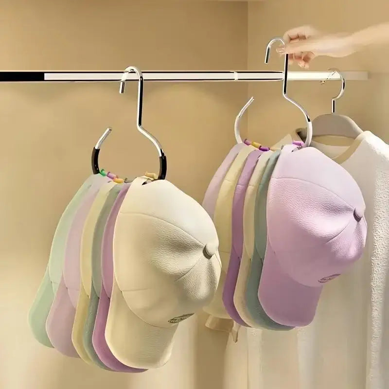 Heavy-Duty Chrome Hat & Cap Hanger Organizer | Non-Slip Hat Hanger Organizer Richie's