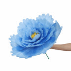 50cm Large Artificial Peony Flower Head – Silk Faux Bloom Decor Artificial Flower Decor Richie's Blue