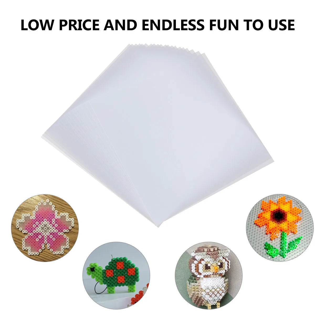 20Pcs Reusable Transparent Ironing Paper Templates for Bead Crafts Craft Ironing Templates Richie's