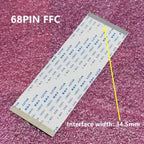 Gold-Plated FFC FPC Flat Flexible Cable 0.5mm Pitch 40P–96P Flat Flexible Cable Richie's 68 Pin 150MM
