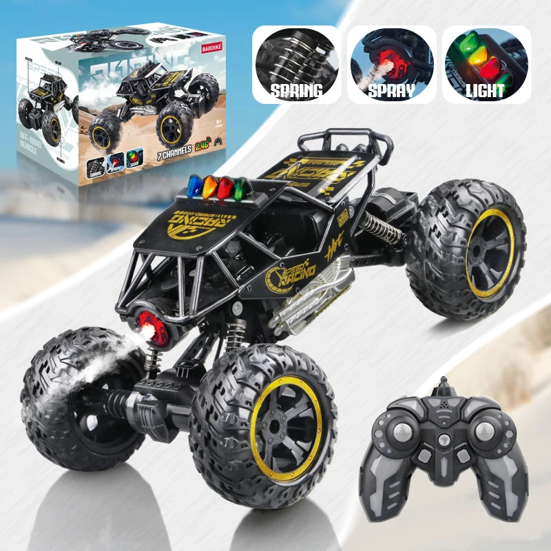 2.4G RC Alloy Off-Road Climbing Car with Lights & Spray RC Off-Road Car Richie's Bd013-Rc Car-J