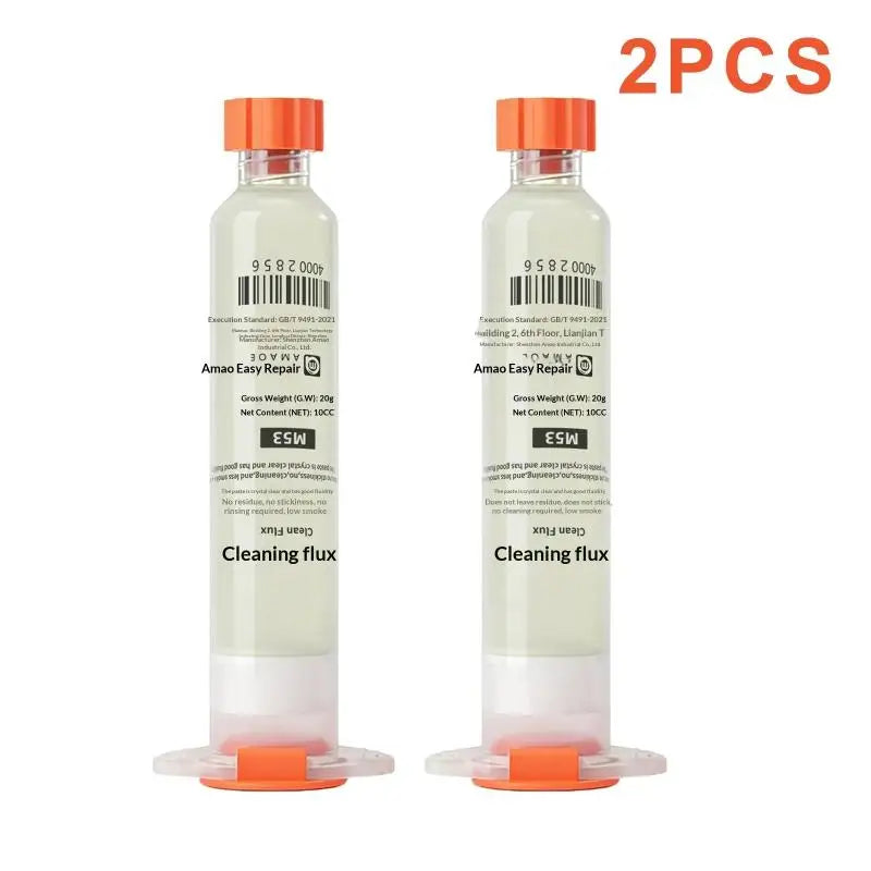 M53 Soldering Flux Needle Tube – BGA Solder Paste for PCB Repair Soldering Flux Paste Richie's 2PCS