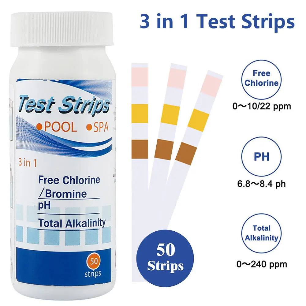 100pcs Aquarium Test Strips 7-in-1 Fish Tank Water Quality Kit Aquarium Test Strips Richie's