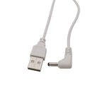 USB to 3.5mm x 1.35mm DC 5V Charging Cable 100cm – White USB Power Cable Richie's
