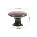 12-Pack Zinc Alloy Round Cabinet Knobs – Drawer & Dresser Pulls Cabinet Knobs Richie's