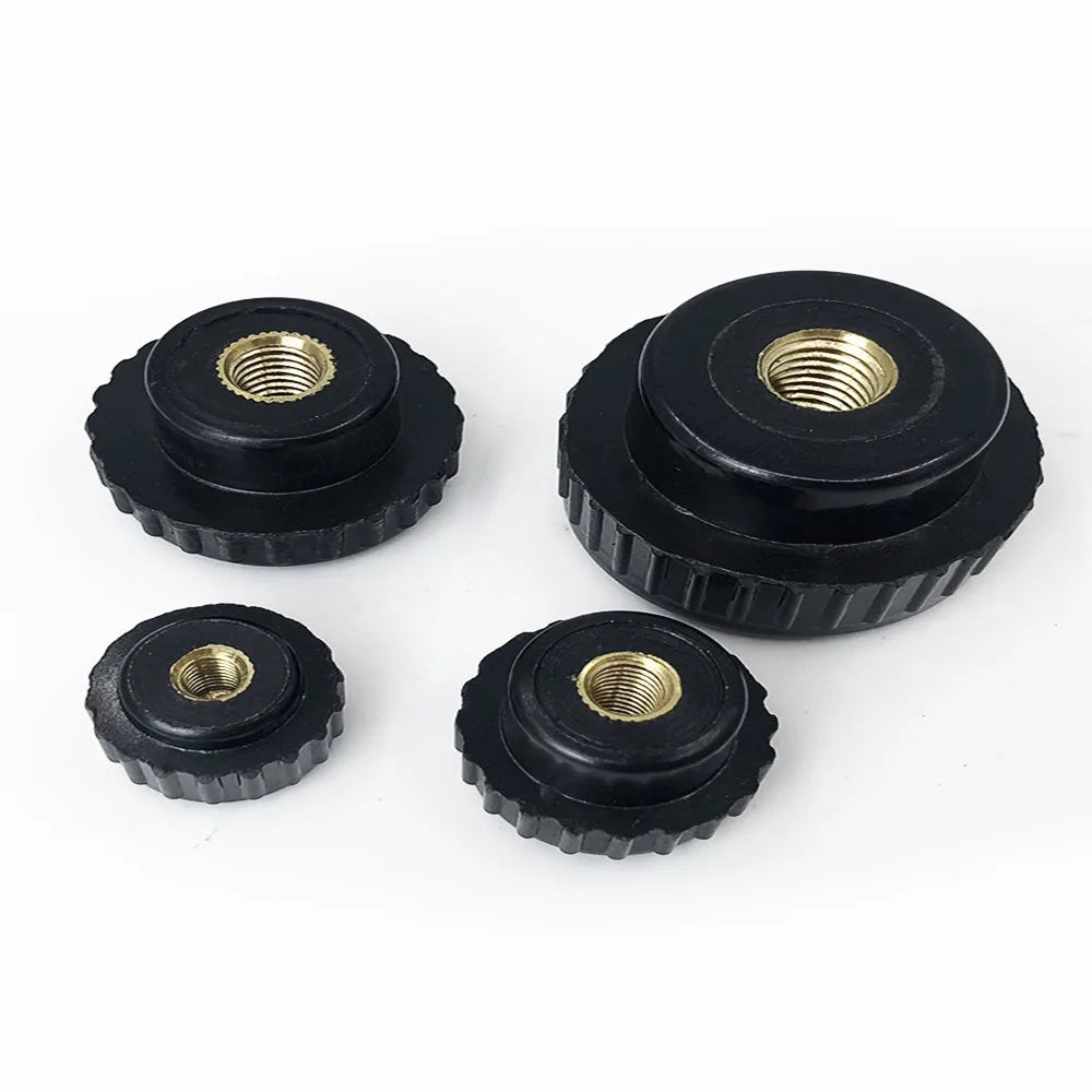 5pcs Knurled Plastic Adjustment Knobs M3–M8 with Brass Nut Insert Knurled Adjustment Knobs Richie's
