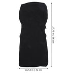 Elastic Office Chair Slipcover Size M Black – Stretch Fit Chair Slipcover Richie's 96X42X1CM