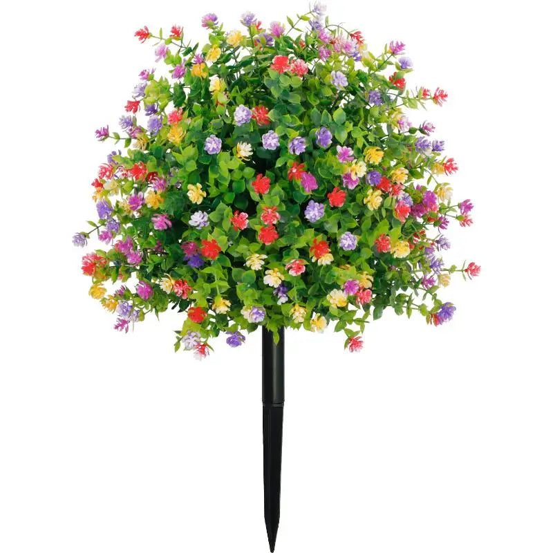 Artificial Eucalyptus Camellia Flower Garden Stake 45x32cm Artificial Garden Flower Richie's A5