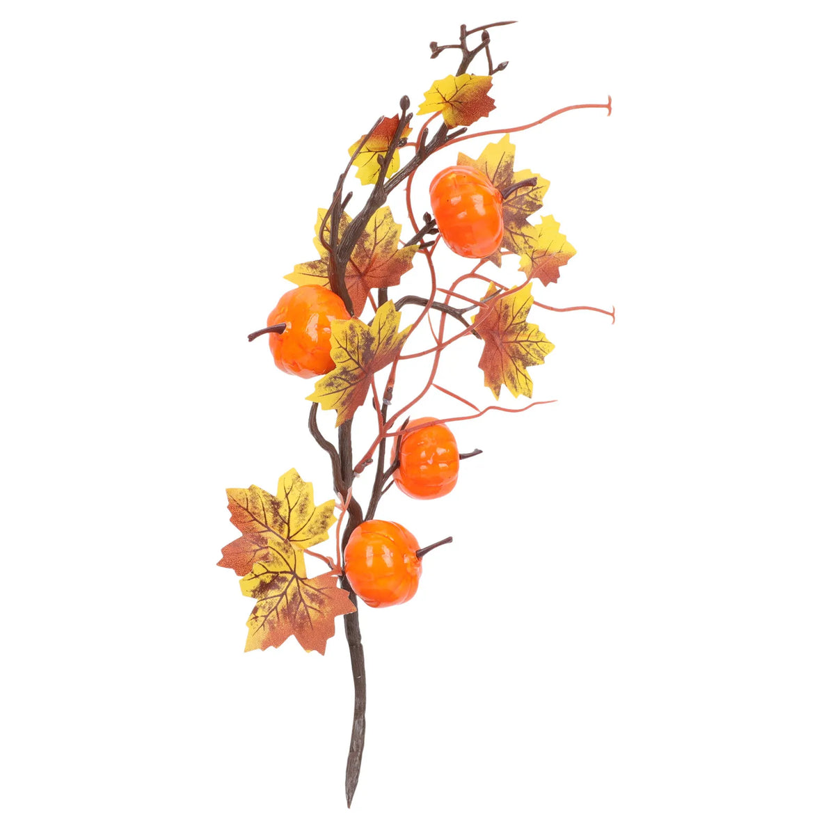 Artificial Pumpkin Maple Leaf Branch – Fall Thanksgiving Decor Artificial Fall Branch Richie's