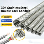 1M 304 Stainless Steel Corrugated Cable Conduit Hose 4–13mm Cable Conduit Sleeve Richie's