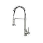 Pull-Out Spring Kitchen Faucet 304 Stainless Steel Hot & Cold Kitchen Faucet Richie's wire drawing