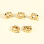 Stainless Steel Round Clasp Buckles for Jewelry Making – 1/5 Pcs Jewelry Clasp Buckle Richie's gold 8mm 5pcs