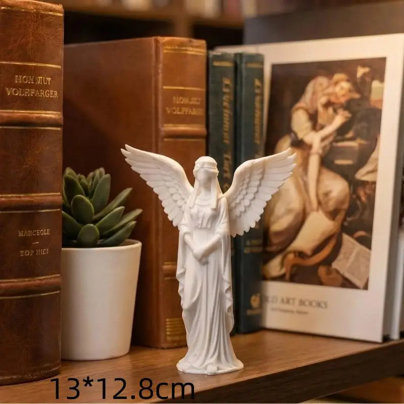Praying Guardian Angel Statue 3D Printed Religious Figurine Decorative Figurine Richie's A6