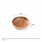 Japanese Handmade Wooden Bowl – Soup & Salad Bowl Wooden Serving Bowl Richie's 14-tray