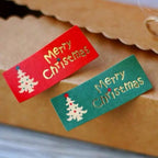 50pcs Vintage Christmas Sealing Stickers Golden Foil Labels Christmas Sealing Stickers Richie's