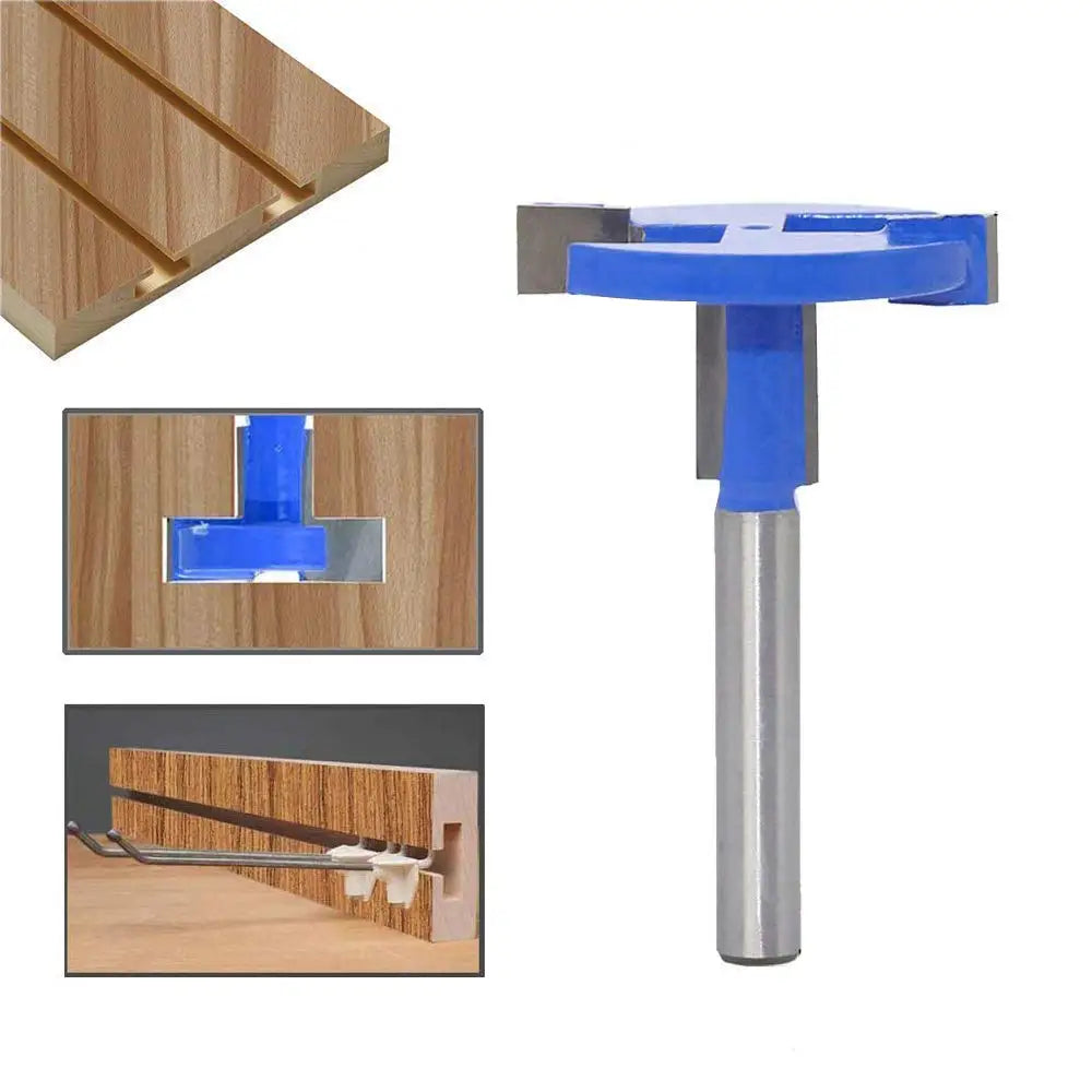 T-Slot Router Bit 1/4" Shank Carbide T-Track Wood Cutter Router Bit Richie's
