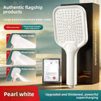 Pressurized Shower Head Set – High-Flow ABS Bathroom Kit Pressurized Shower Set Richie's Pearl White
