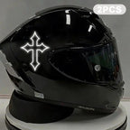 2Pcs Reflective Cross Stickers – Waterproof Night Visibility Decals Reflective Decal Stickers Richie's A6