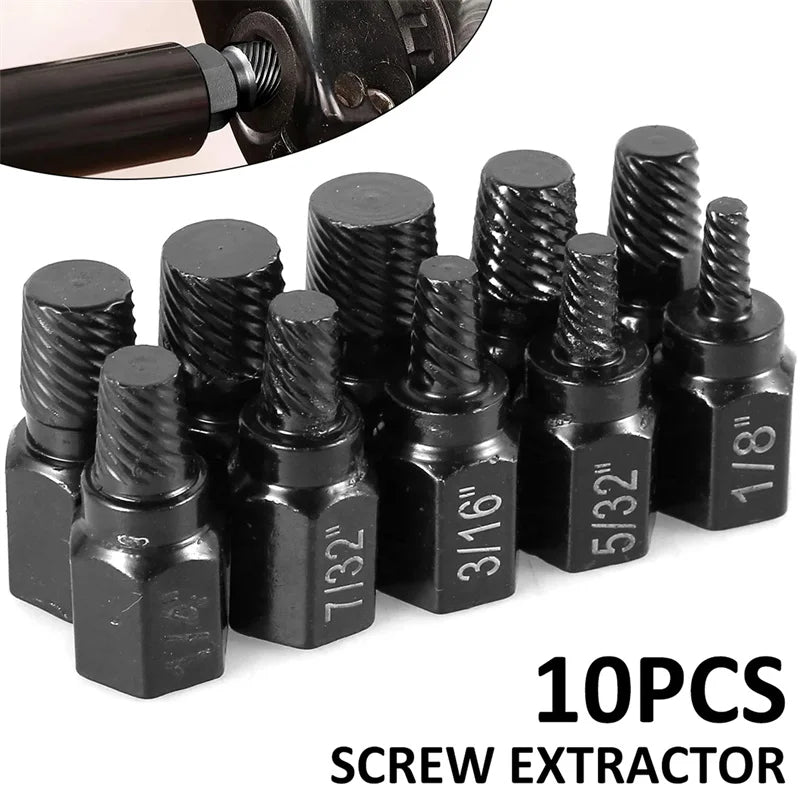 10-Piece Screw Extractor Kit – Broken Bolt & Stud Remover Screw Extractor Kit Richie's