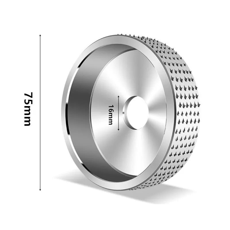 Tungsten Carbide Wood Carving Disc for Angle Grinders | 75mm Wood Grinding Disc Richie's 16MM