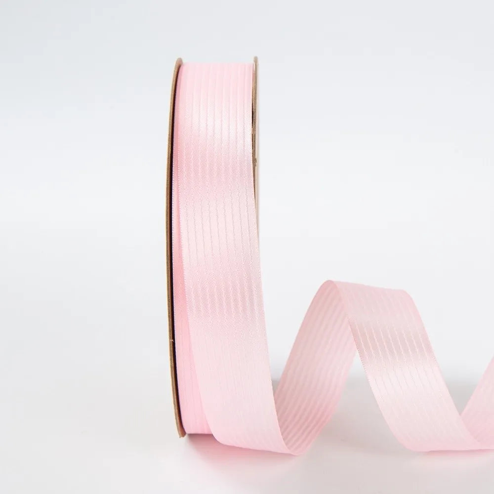 2.5cm Double-Sided Satin Ribbon – DIY Bows & Gift Wrapping Satin Craft Ribbon Richie's Light Pink L