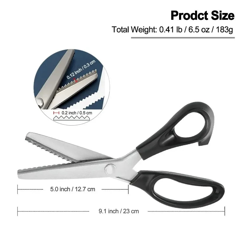 Wave Lace Pinking Scissors 3/5/7mm – Stainless Steel Shears Pinking Shears Richie's