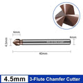 M35 Cobalt Countersink Drill Bit 3 Flutes 90° 6.3–40mm HSS Countersink Drill Bit Richie's 4.5mm