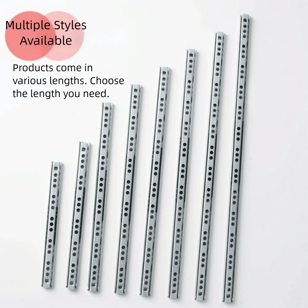 2PCS Ball Bearing Drawer Slides 17mm Full Extension 8"–17" Drawer Slides Richie's