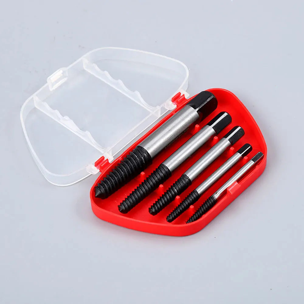 5-Pc Screw Extractor & Drill Bit Set – Broken Bolt Remover Screw Extractor Set Richie's