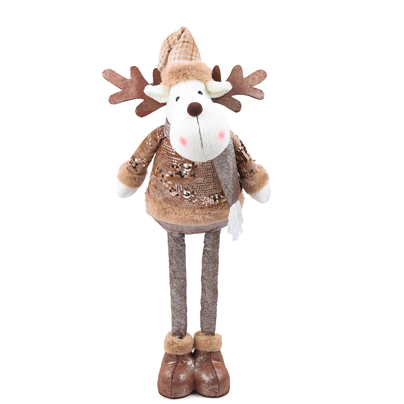 Retractable Christmas Figurines – Santa, Snowman & Reindeer Christmas Figurine Ornament Richie's A6