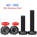 Black 304 SS Torx Pan Head Tamper-Proof Security Screws M3–M10 Security Screws Richie's M6x20mm(10pcs)