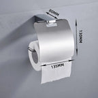 HOBHE Matte Black Stainless Steel Toilet Paper Holder Stand Toilet Paper Holder Richie's
